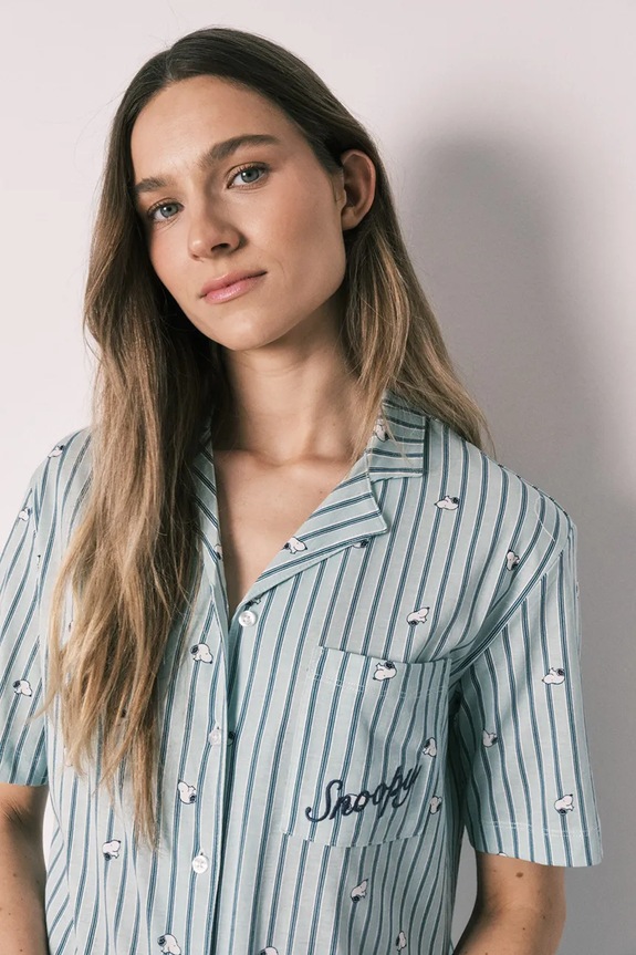 women'secret compleu loungewear pentru femei, din bumbac 3133512 verde