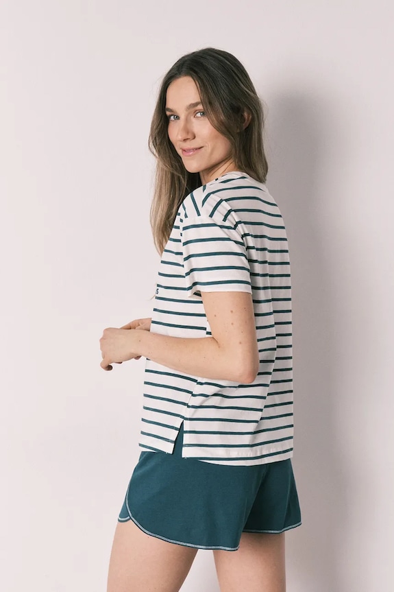 women'secret komplet loungwear dámsky bavlnený 3133515 tyrkysová SS26