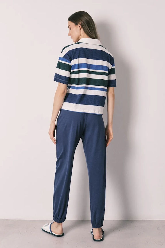 women'secret komplet loungwear dámsky bavlnený 3133516 modrá SS26