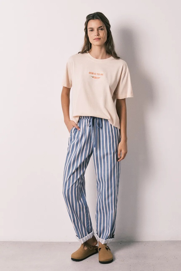 Îmbrăcăminte women'secret tricou de pijama pentru femei, din bumbac 3273296 portocaliu