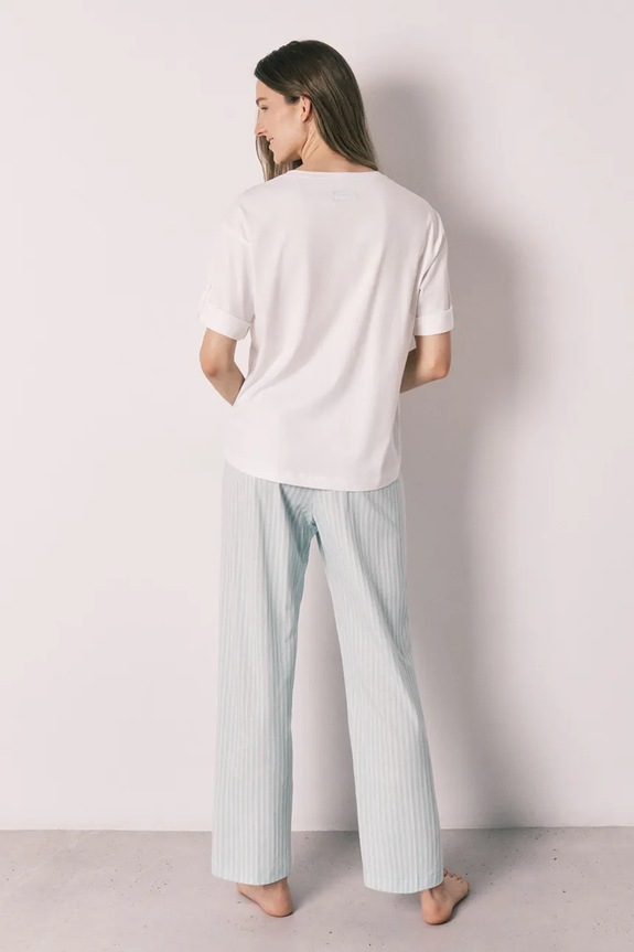 women'secret dvojdielne pyžamo dámske bavlnené 3593029 biela SS26