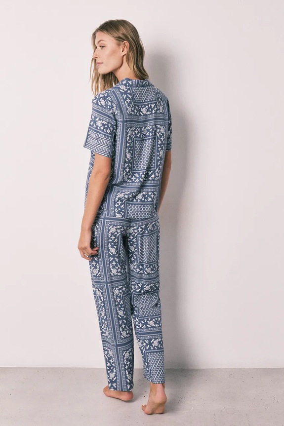 women'secret dvojdielne pyžamo dámske s viskózou 3593042 modrá SS26