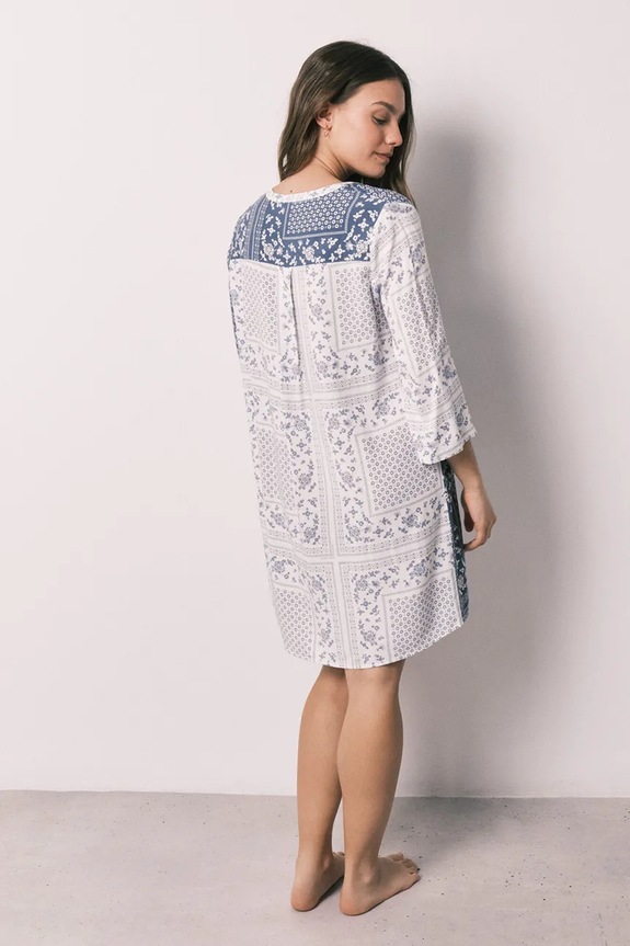 women'secret νυχτικό γυναικείο από βισκόζη 4363631 μπλε SS26