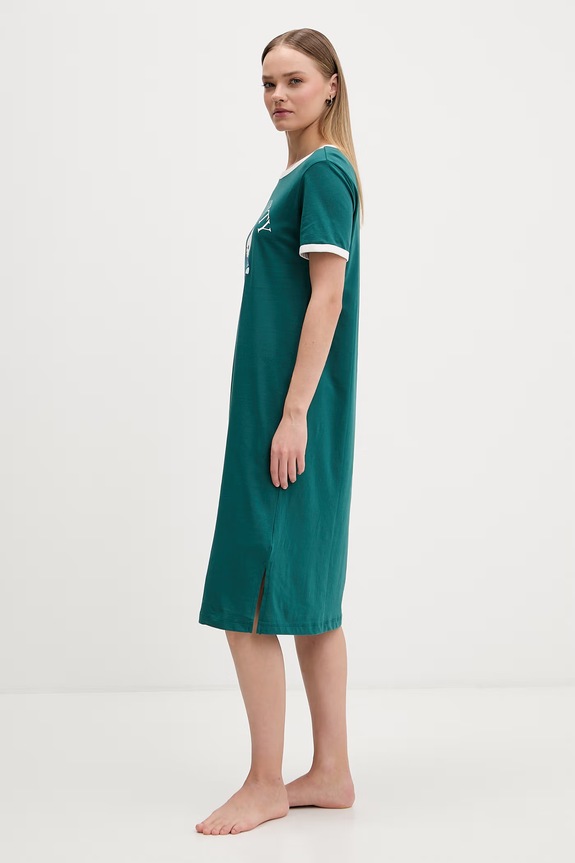 Women'secret cămașă de pijama pentru femei, din bumbac 4443621 verde SS26