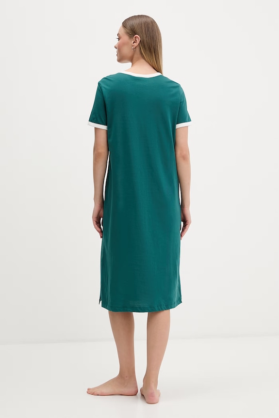 Îmbrăcăminte Women'secret cămașă de pijama pentru femei, din bumbac 4443621 verde