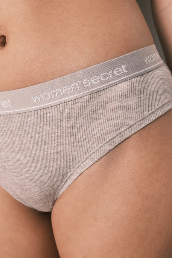 women'secret chiloți brazilieni pentru femei, cu vâscoză gri 4633532