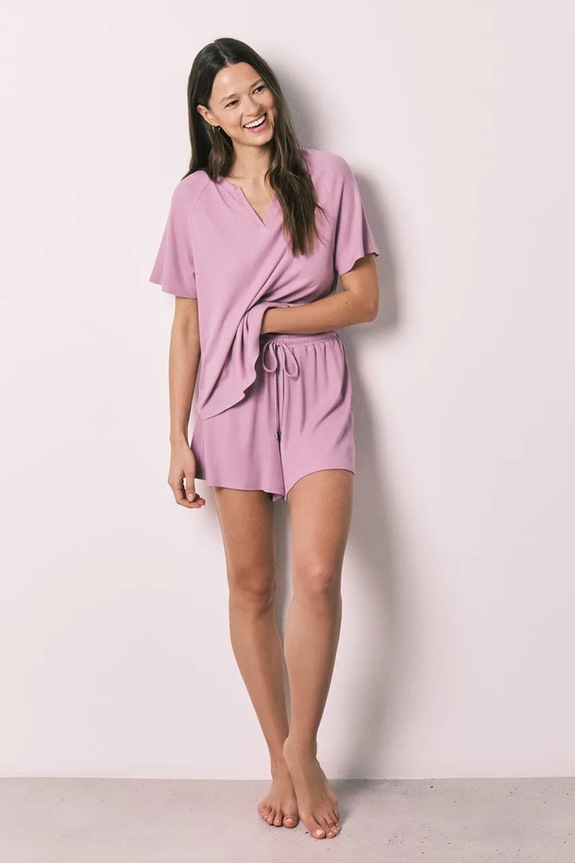 Oblečenie women'secret dvojdielne pyžamo dámske s viskózou 4753107 ružová