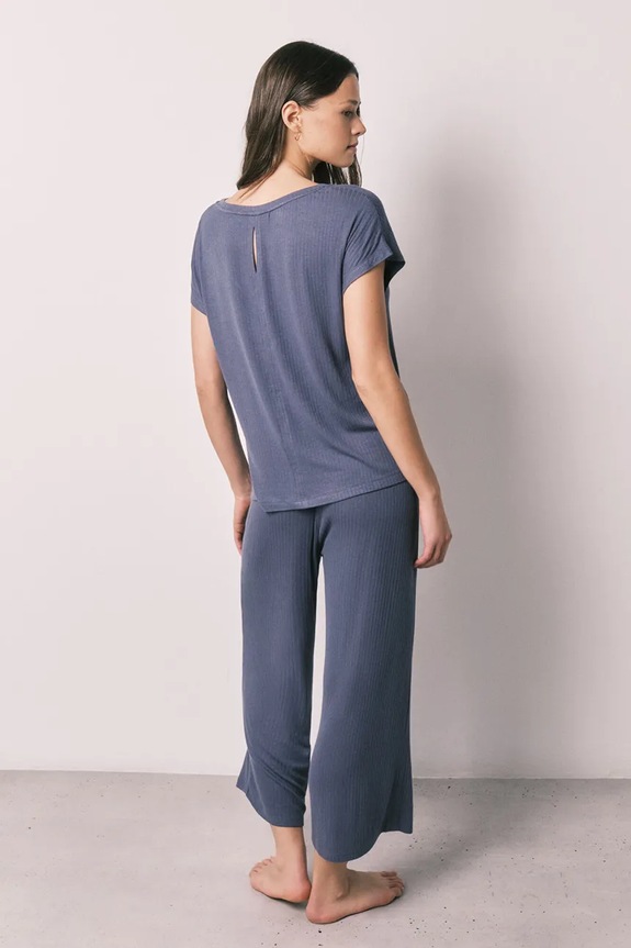women'secret dvojdielne pyžamo dámske s viskózou 4753115 modrá SS26