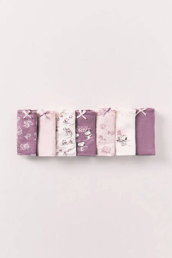 women'secret chiloți femei din bumbac pachet de 7 violet 4933661
