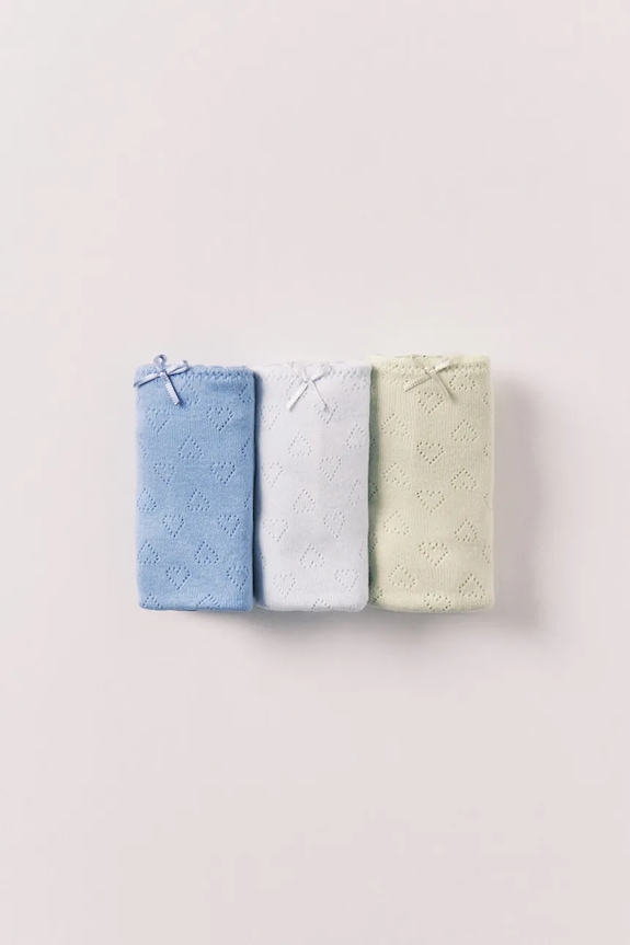 women'secret chiloți pentru femei, din bumbac pachet de 3 albastru 4933665