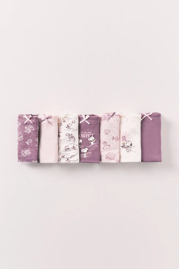 women'secret chiloți brazilieni pentru femei, din bumbac pachet de 7 violet 4933670