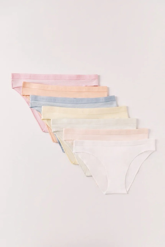 women'secret chiloți pentru femei, din bumbac pachet de 7 4933672 multicolor SS26