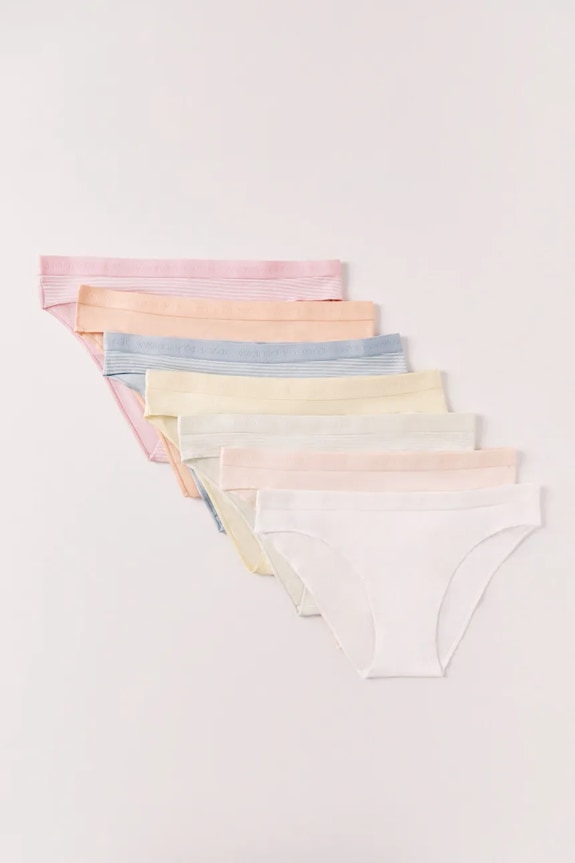 women'secret chiloți pentru femei, din bumbac pachet de 7 4933672 multicolor SS26
