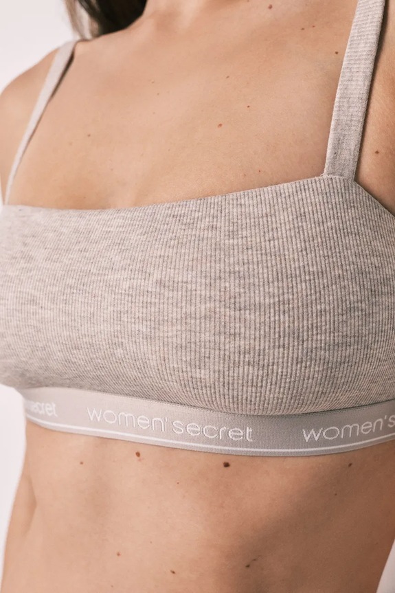 women'secret sutien cu vâscoză gri 5053889