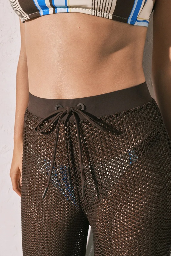 women'secret pantaloni de plajă pentru femei 5543703 maro