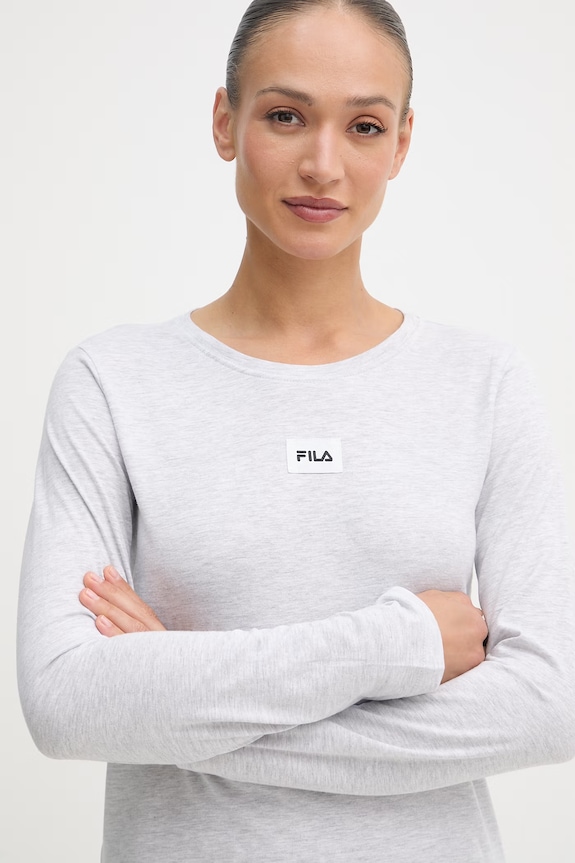 Fila kétrészes pizsama női pamuttal FPS4237 szürke