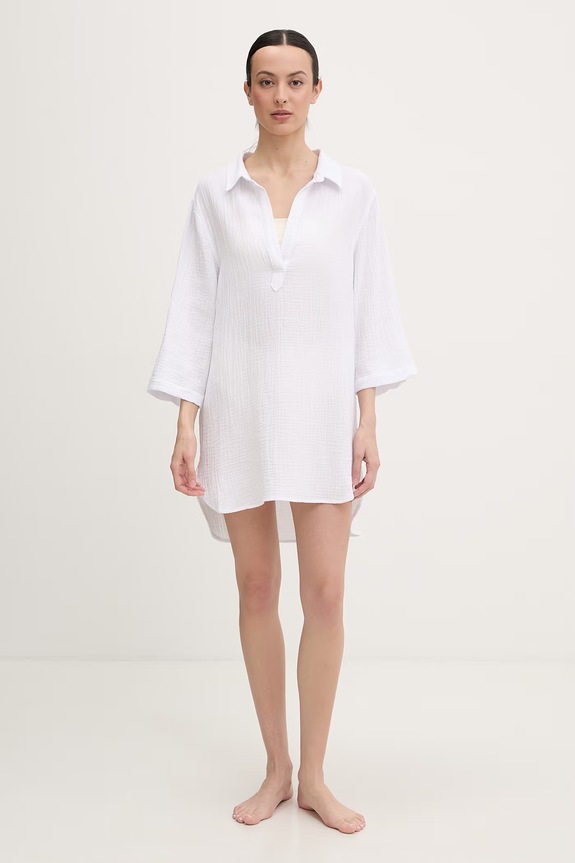 DKNY koszula plażowa damska DIE6C971 biały SS26