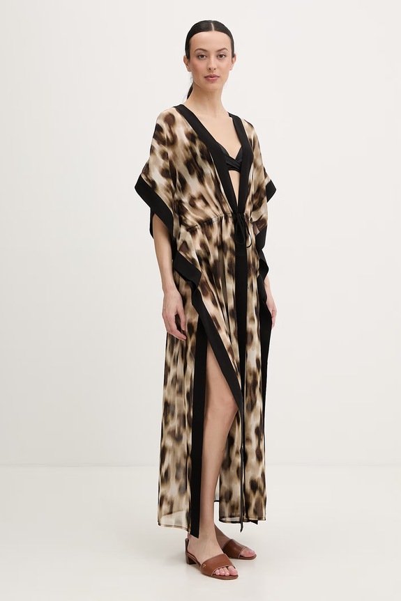 DKNY narzutka plażowa damska DIE6C917 czarny SS26