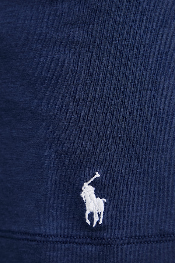 Polo Ralph Lauren pantaloni scurți de pijama pentru femei, cu bumbac bleumarin 4P0781