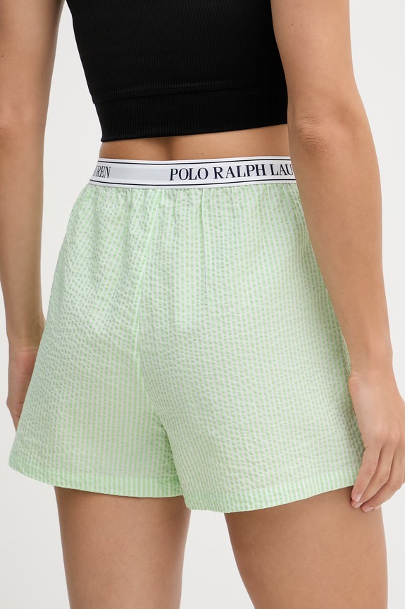 Odzież Polo Ralph Lauren szorty piżamowe damskie bawełniane 4P0783 zielony
