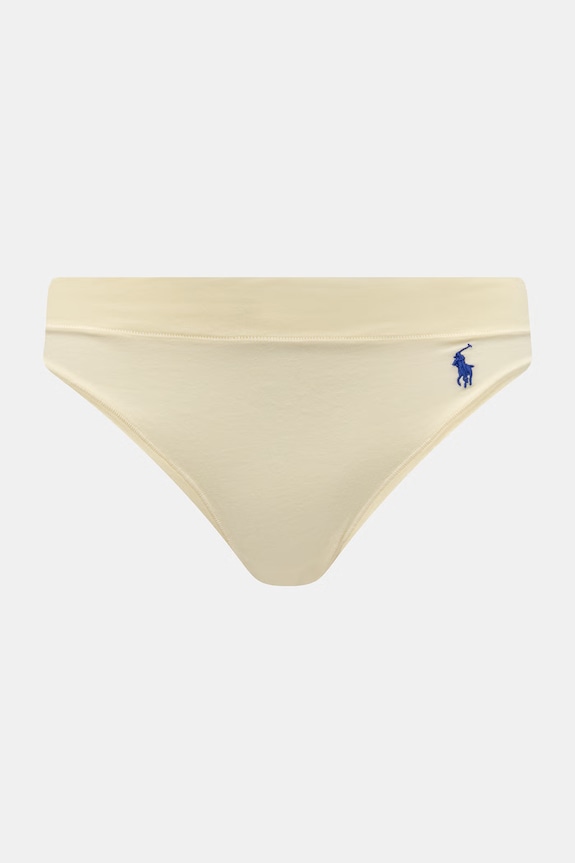 Oblečenie Polo Ralph Lauren nohavičky dámske s bavlnou 3-pak 4P0827 biela