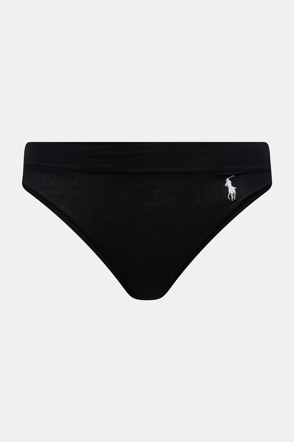Polo Ralph Lauren nohavičky dámske s bavlnou 3-pak 4P0827 čierna SS26