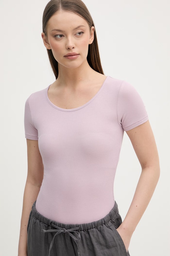 United Colors of Benetton κορμάκι γυναικείο από βισκόζη ροζ 3P2Y3B006