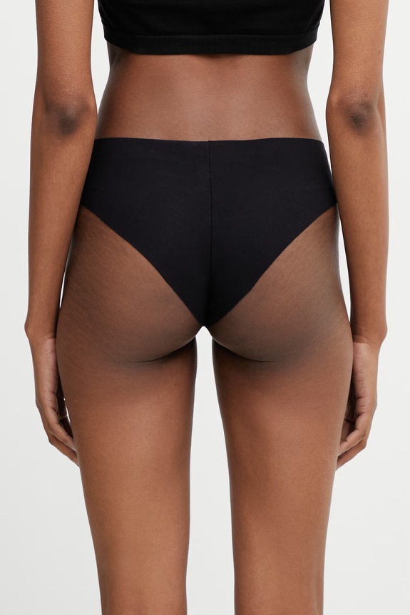 Îmbrăcăminte MM6 Maison Margiela chiloți full brief pentru femei cu bumbac MKLL10040 negru