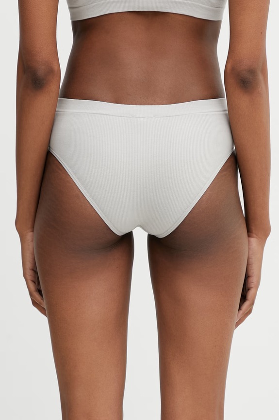 Îmbrăcăminte MM6 Maison Margiela Chiloți full brief pentru femei cu bumbac MKL740010 gri