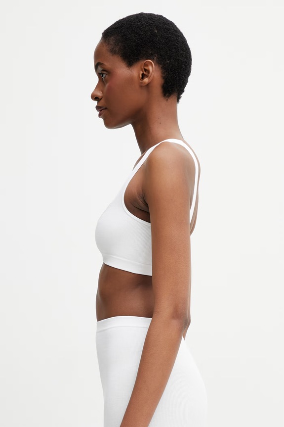 MM6 Maison Margiela sutien MKRK40010 alb SS26
