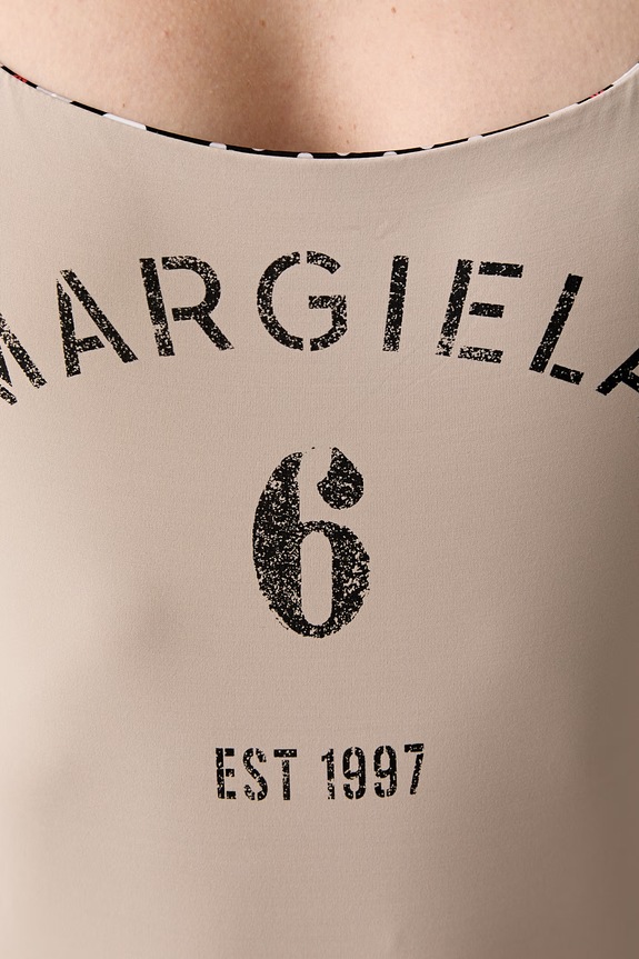 MM6 Maison Margiela strój kąpielowy jednoczęściowy dwustronny damski MXBGB0010