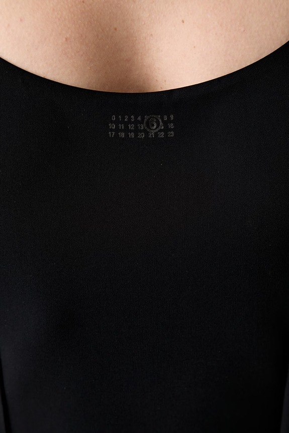 MM6 Maison Margiela strój kąpielowy jednoczęściowy damski czarny MXBK30110