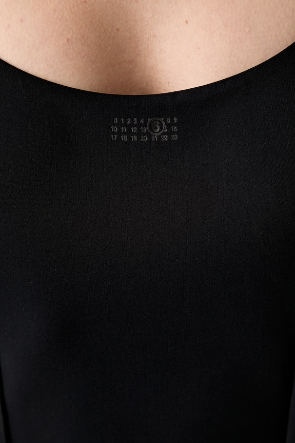 MM6 Maison Margiela strój kąpielowy jednoczęściowy damski czarny MXBK30110