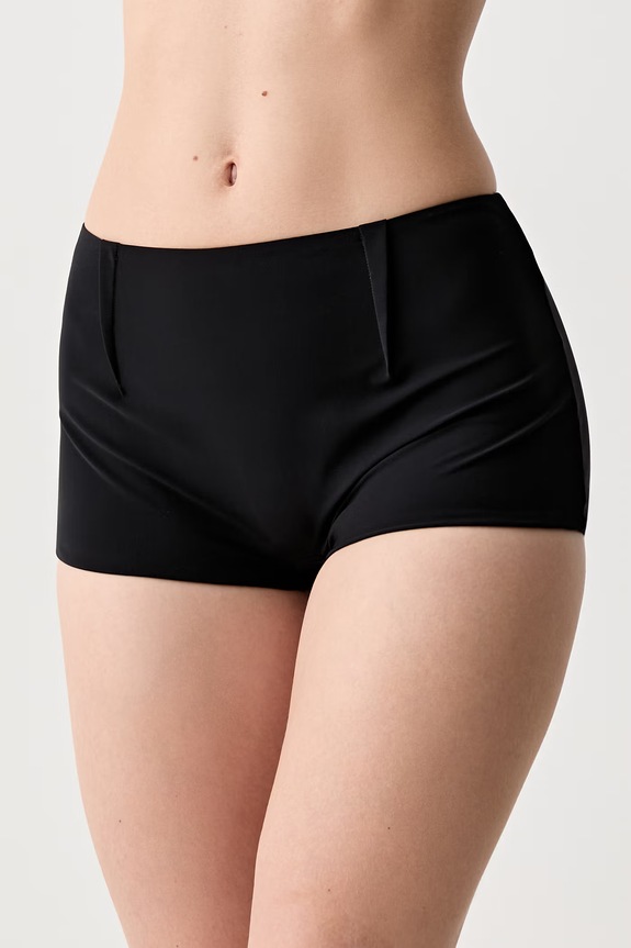 MM6 Maison Margiela strój kąpielowy dwuczęściowy damski MXBSD0110 czarny SS26