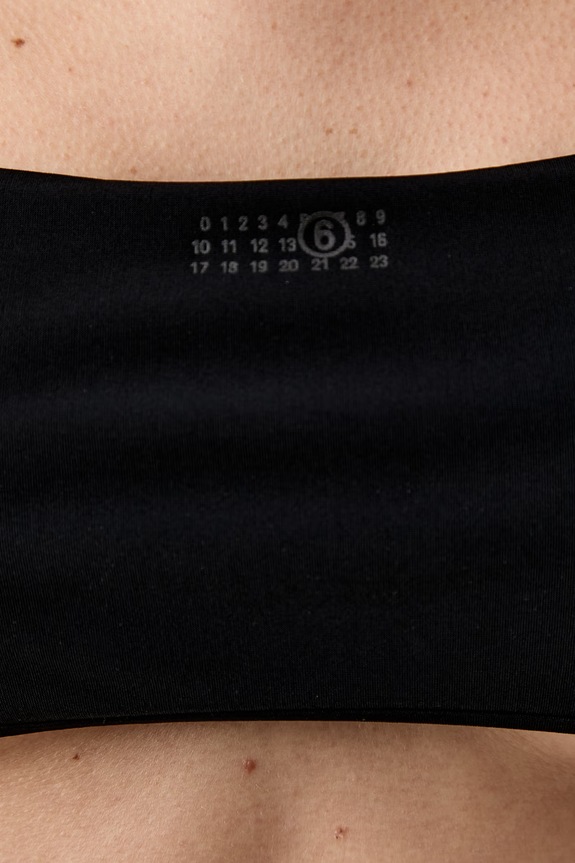 MM6 Maison Margiela strój kąpielowy dwuczęściowy damski czarny MXBSD0110