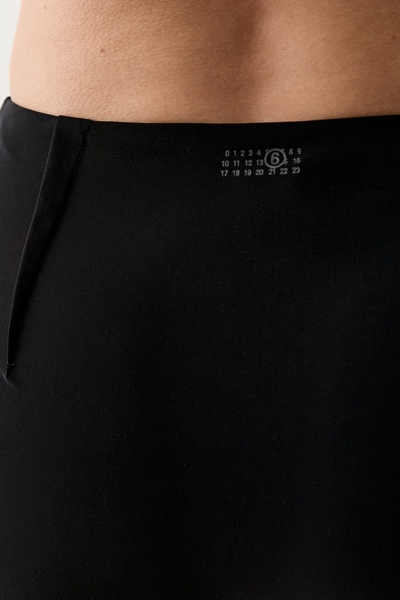MM6 Maison Margiela strój kąpielowy dwuczęściowy damski MXBSD0110 czarny