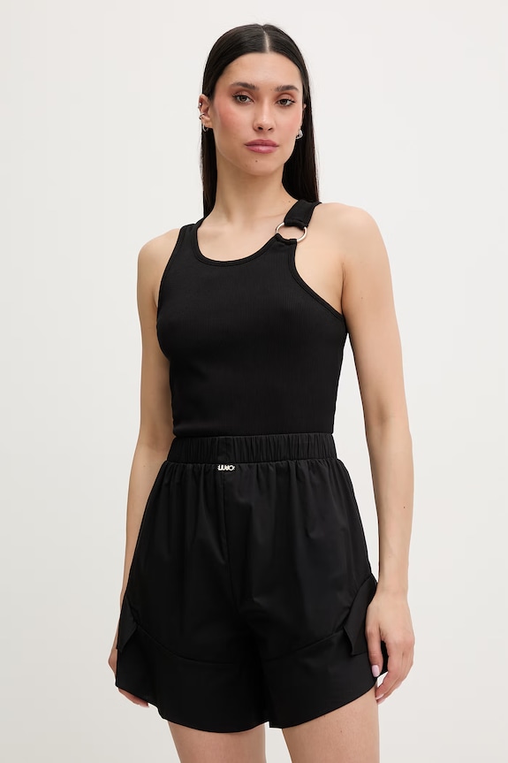 Liu Jo top de plajă pentru femei negru VA6122.J4822