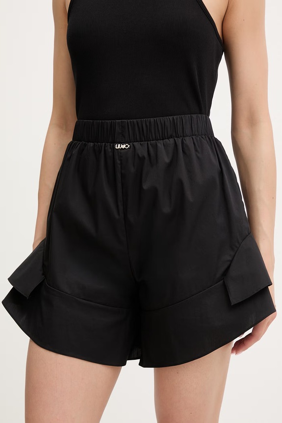 Liu Jo pantaloni scurți de plajă pentru femei negru VA6128.TS330