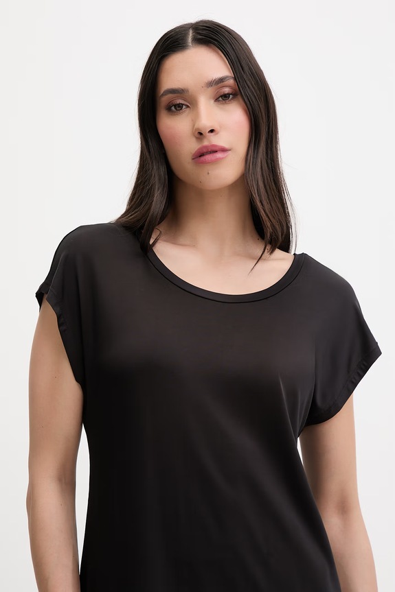 Liu Jo poletna obleka z viskozo črna VA6159.J3888