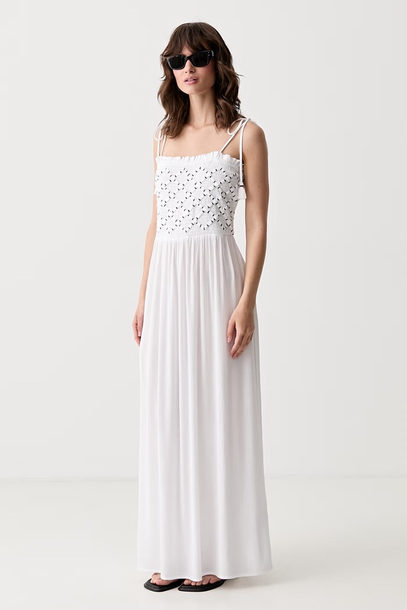 Pedro del Hierro sukienka plażowa damska 2963408 biały SS26
