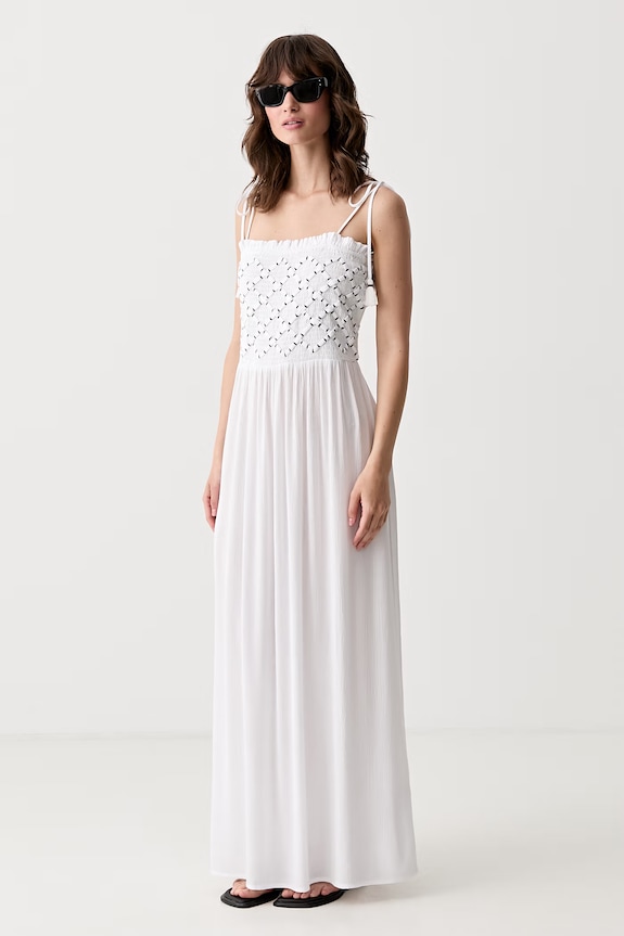 Pedro del Hierro sukienka plażowa damska 2963408 biały SS26