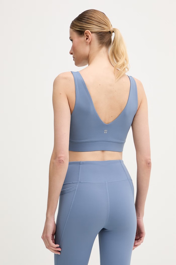 Ρούχα Sweaty Betty μπουστάκι γιόγκα Studio Voop SB10037 μπλε