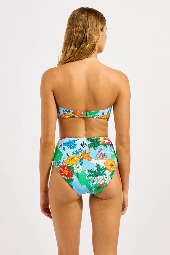 Seafolly plavkové nohavičky dámske High Waisted Pant 40646.302 viacfarebná SS26
