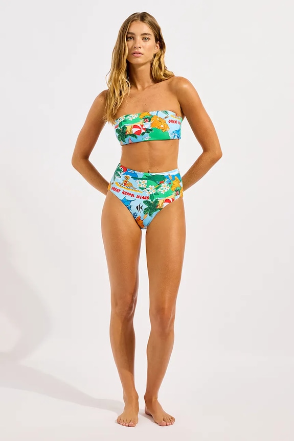 Odzież Seafolly biustonosz kąpielowy damski Bandeau 31448.302 multicolor