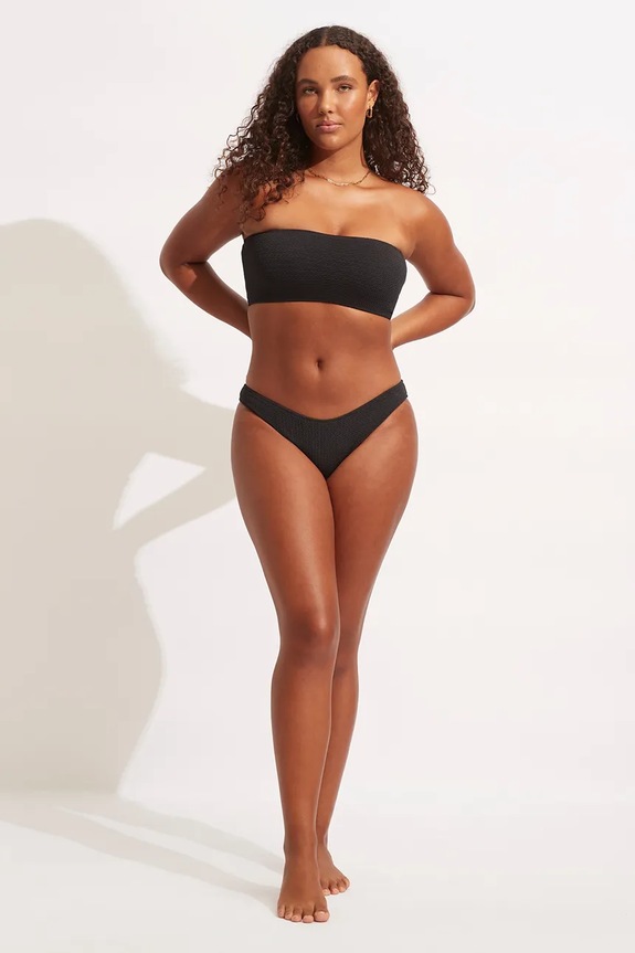 Îmbrăcăminte Seafolly chiloți de baie pentru femei High Cut Pant 40305.861 negru