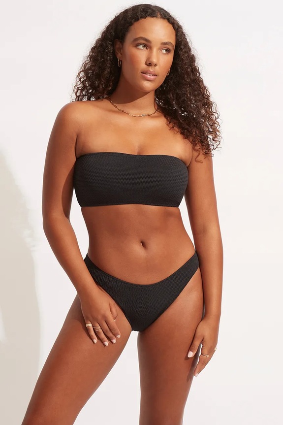 Seafolly chiloți de baie pentru femei High Cut Pant negru 40305.861