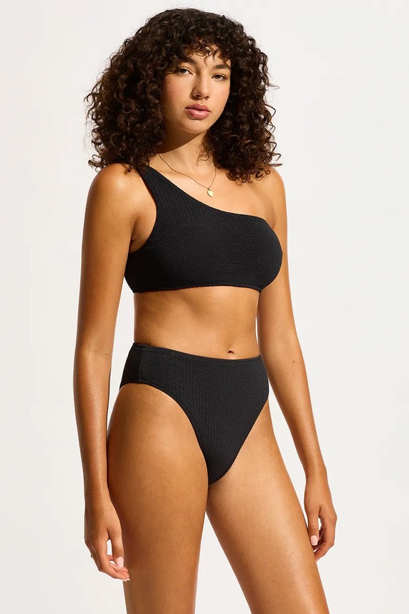Seafolly sutien de baie pentru femei One Shoulder 31018.861 negru