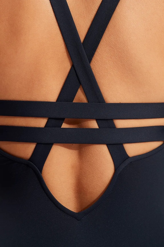 Seafolly costum de baie dintr-o singură piesă pentru femei Deep V 10634.942 bleumarin