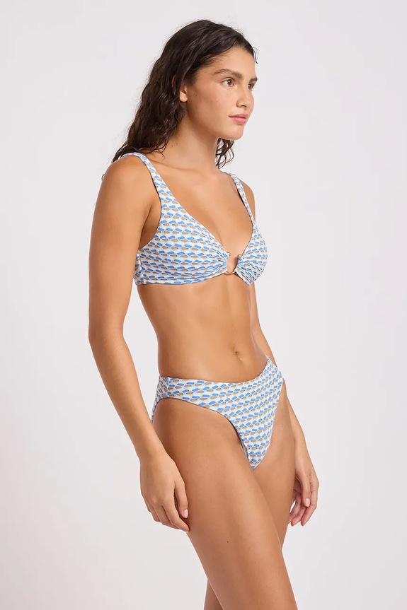 Îmbrăcăminte Seafolly chiloți de baie pentru femei High Leg Pant 40761.230 albastru
