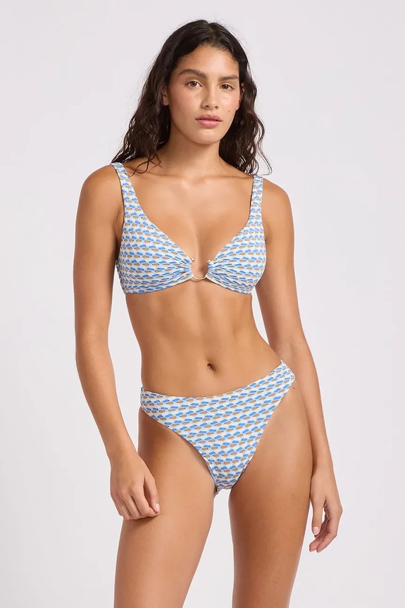 Seafolly sutien de baie pentru femei Ring Front 31467.230 albastru SS26